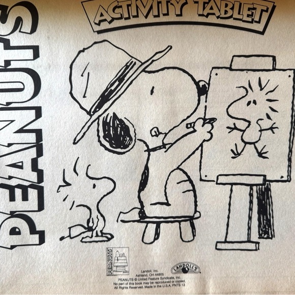 Vintage 1997 Peanuts Activity Tablet - Unused Pages - Snoopy & Woodstock - Picture 5 of 13